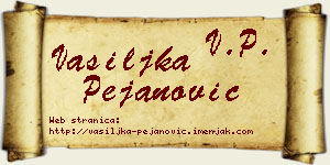 Vasiljka Pejanović vizit kartica